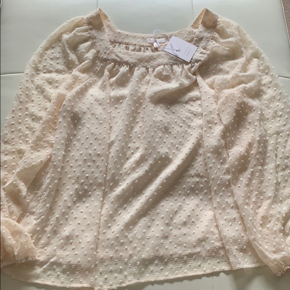 NWT LC by Lauren Conrad Peasant Top